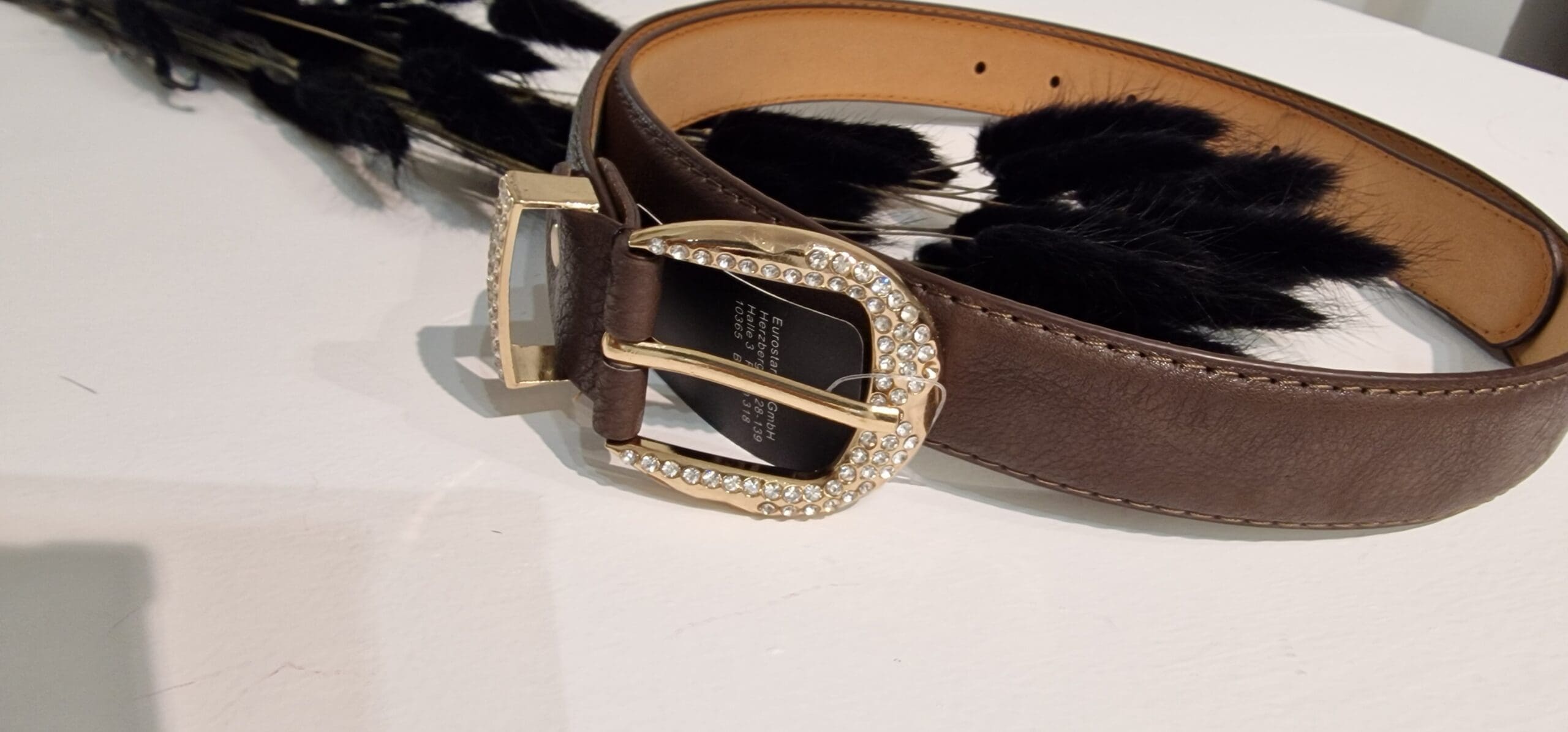 Damesriem met strass-steentjes - Afbeelding 2