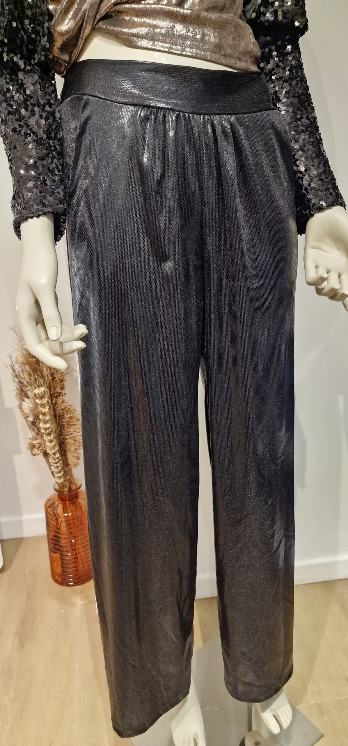 Dames glansende broek - Afbeelding 4