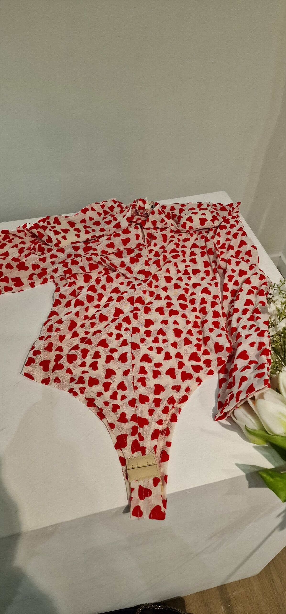 Blouse-Body met hartjesprint - Afbeelding 3