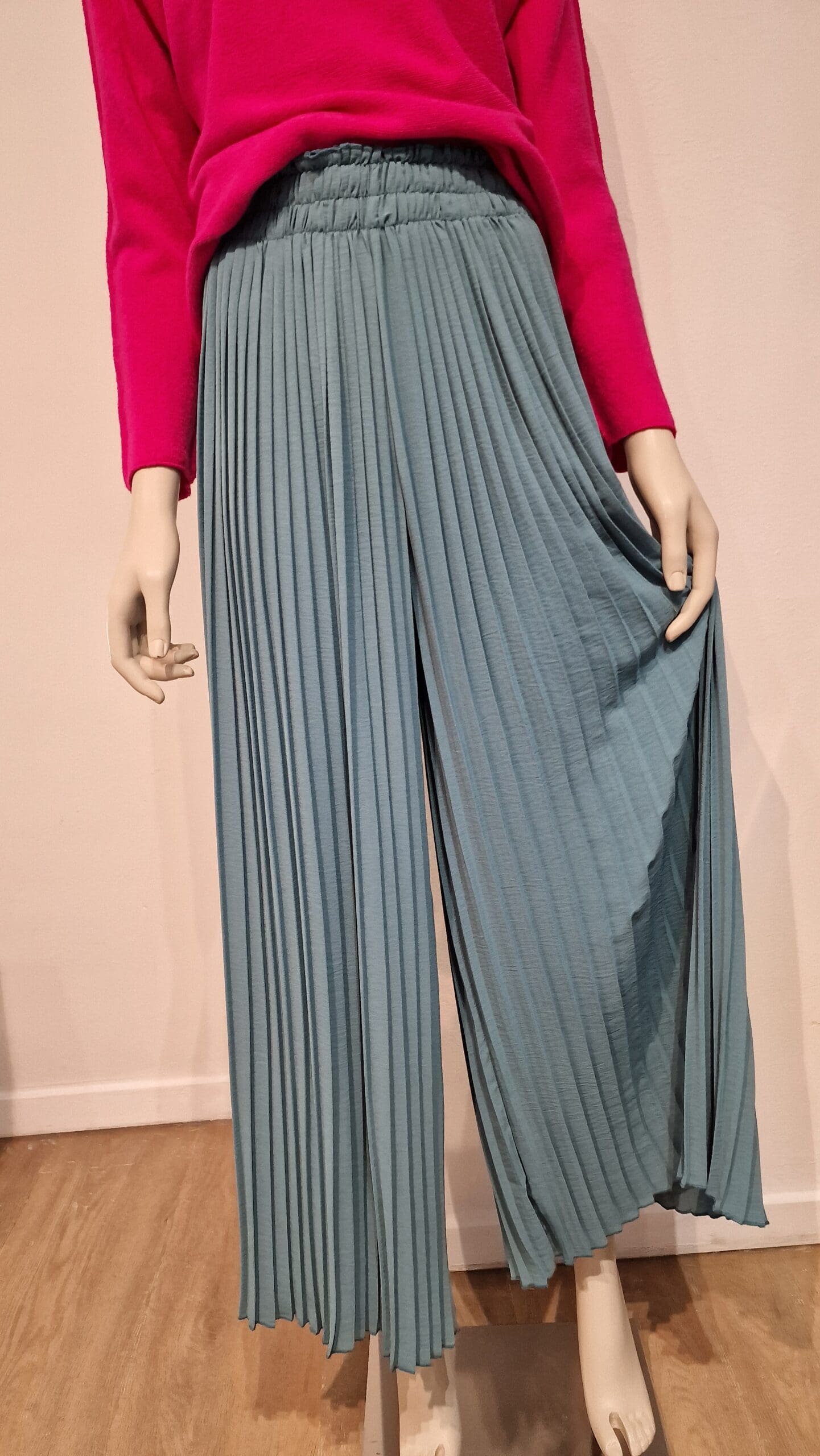 29- Dames geplooide broek - Afbeelding 2