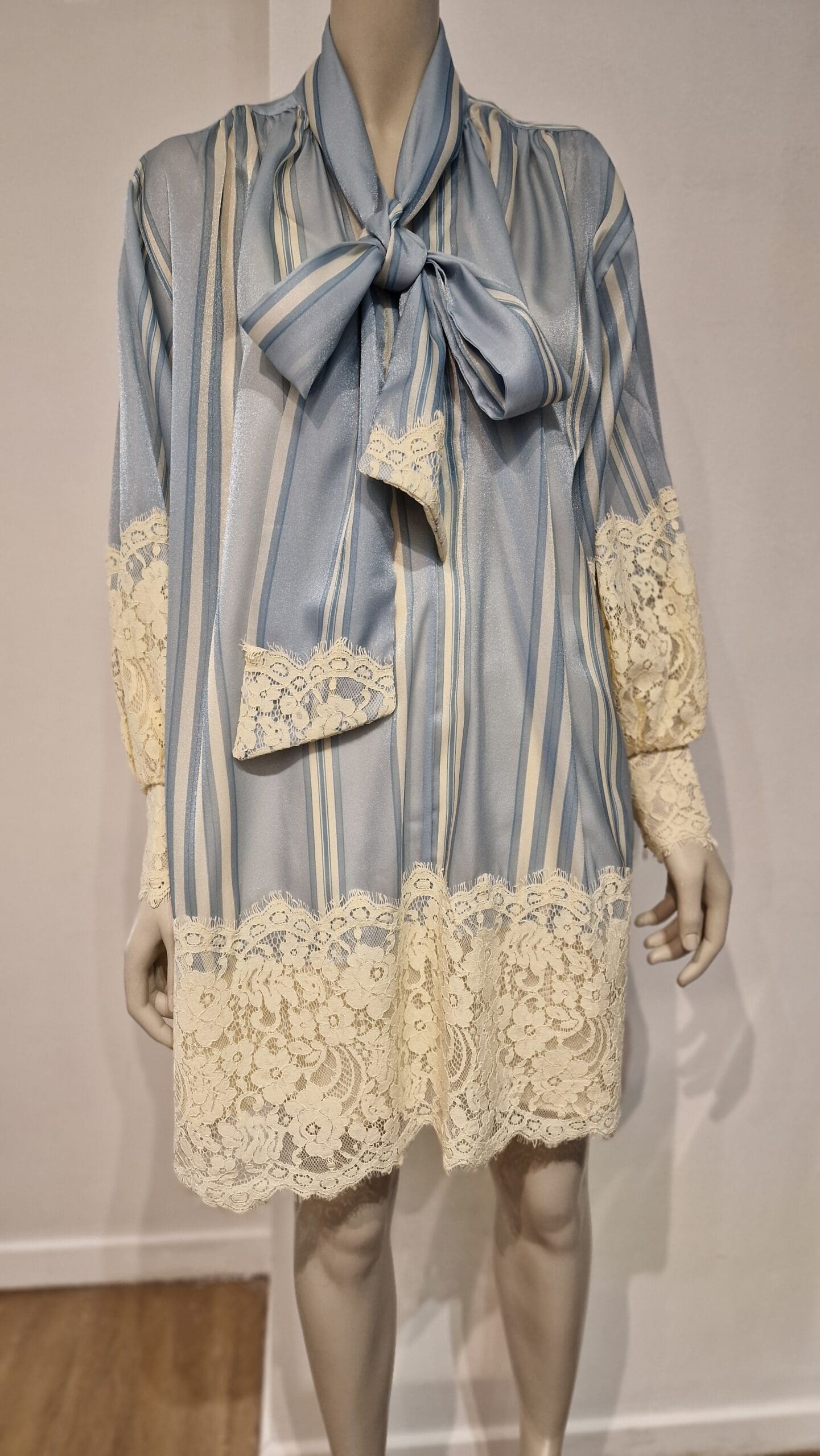 37-Gestreepte jurk met strik - Afbeelding 5