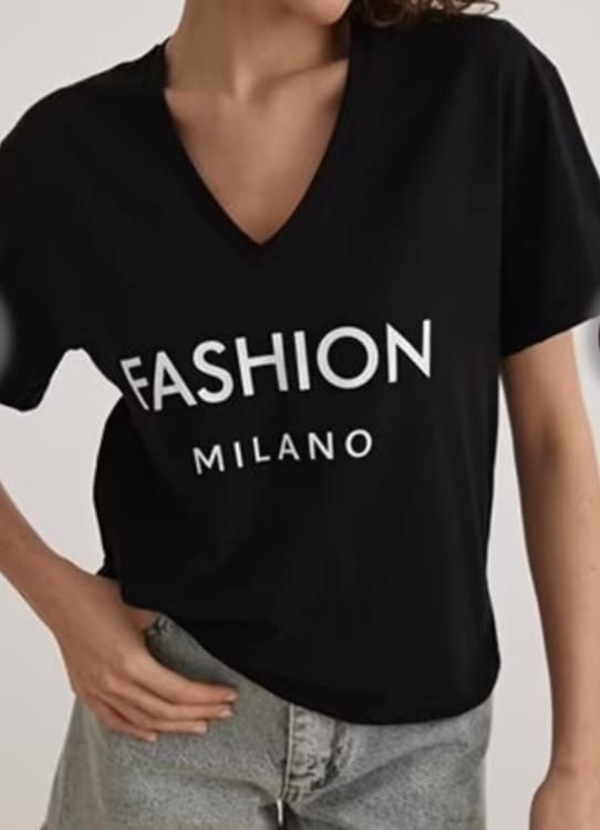 40-Dames t-shirt Fashion Milano - Afbeelding 3