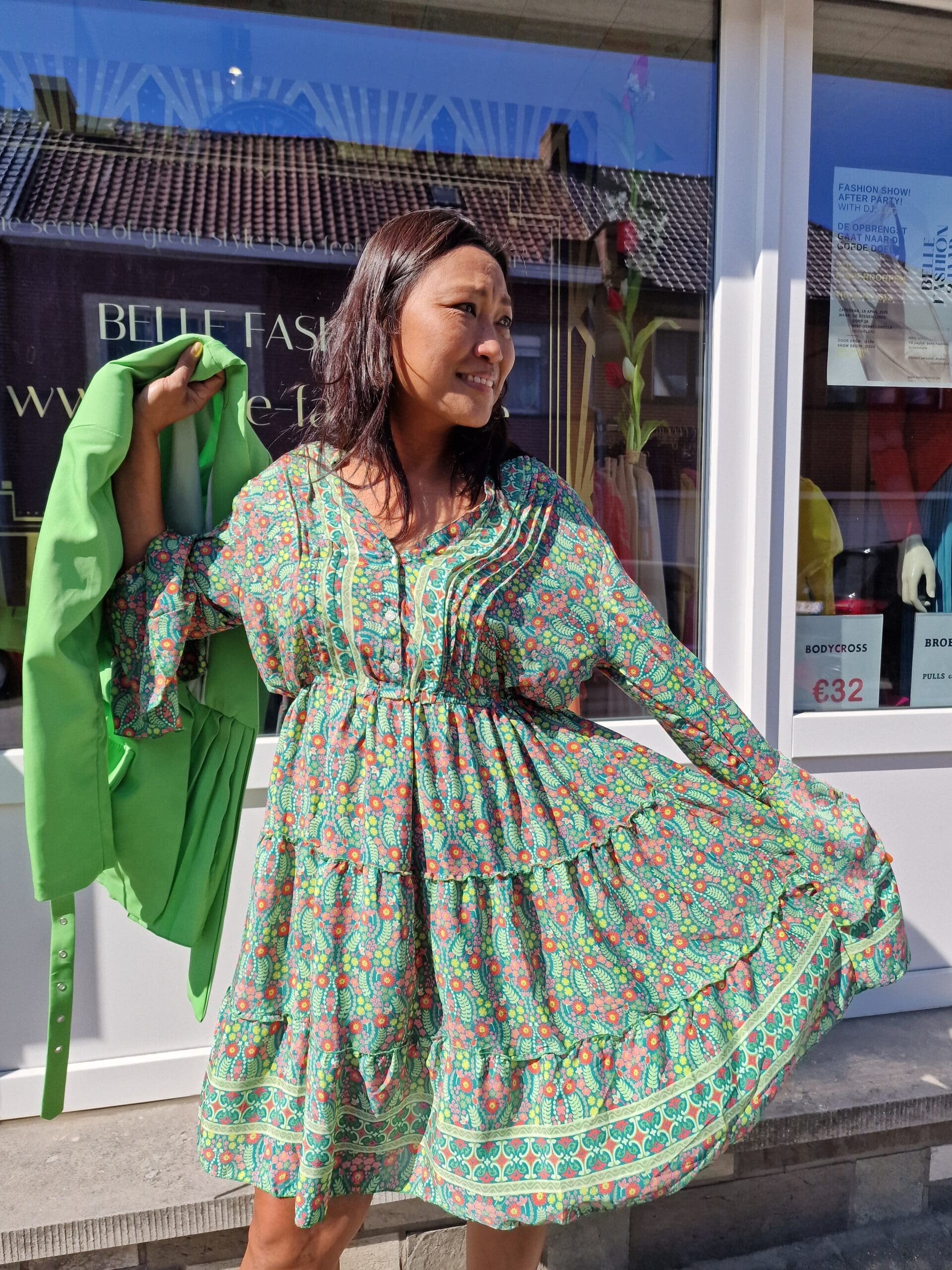 Jurk- fijne printjes - Afbeelding 7