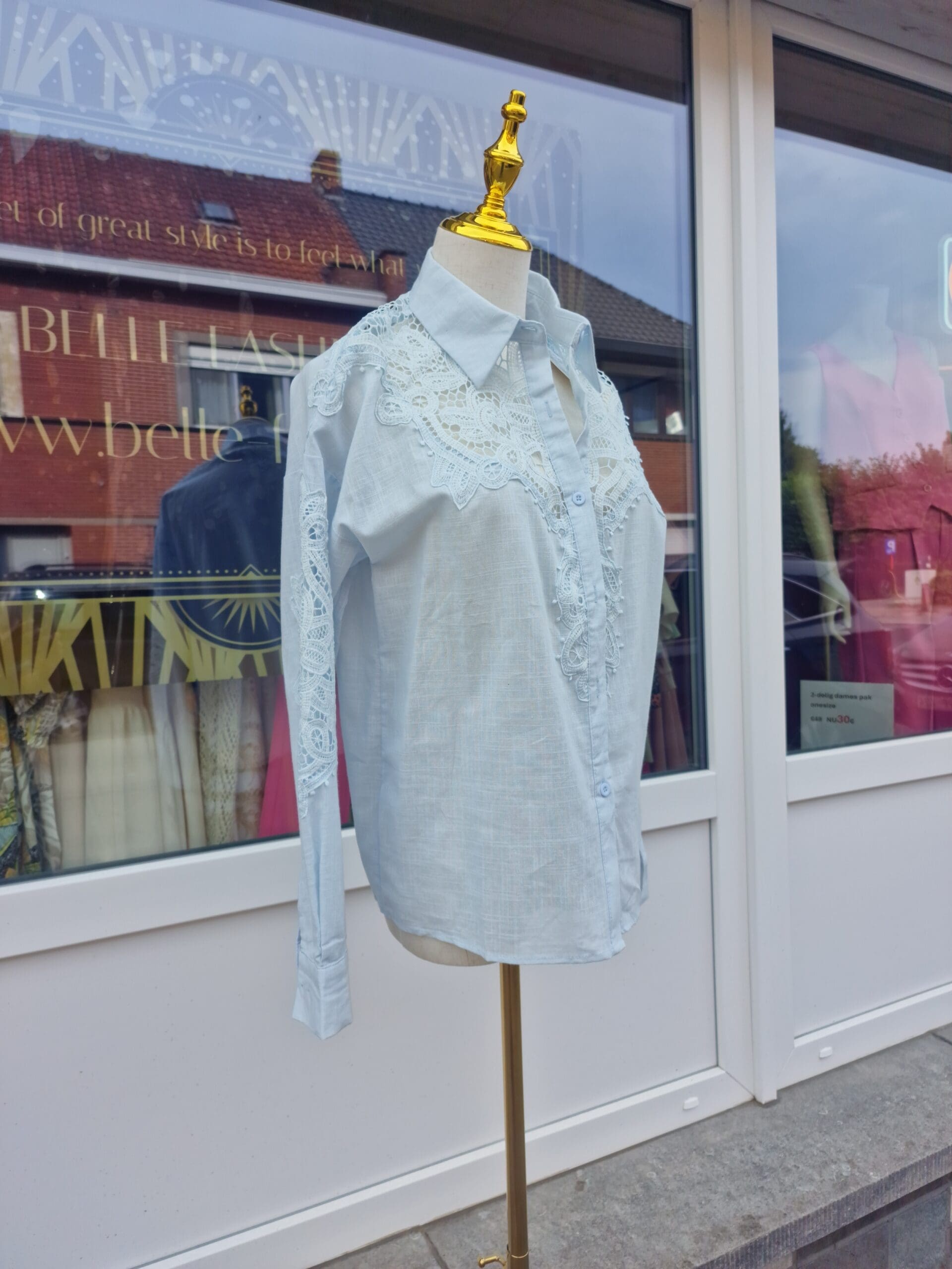 Dames hemd Jollya - kanten - Afbeelding 2